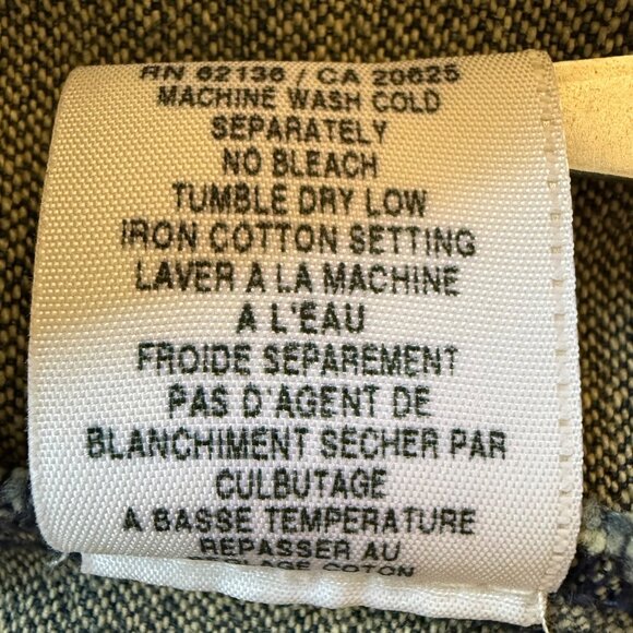 Vintage 90s Guess Size M Blue Denim Authentic Original Jeans Trucker Jacket - Picture 7 of 16